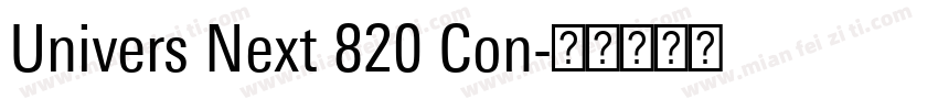 Univers Next 820 Con字体转换